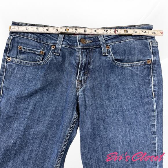 Levis 524 Too Superlow Skinny Jeans Women’s Sz 7 Stretch Denim Pants Y2K - Picture 10 of 13
